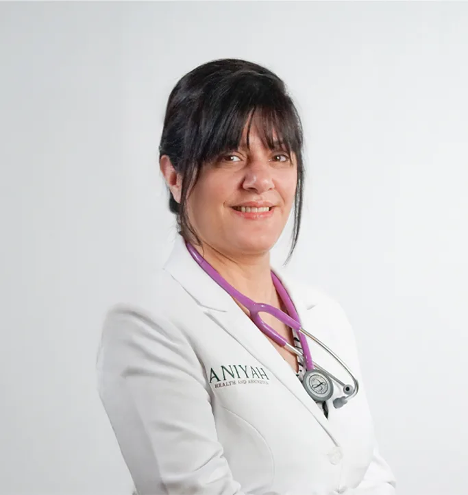 Dr. Maryam Jahanshahi, ND, naturopathic doctor at Aniyah Care Health & Wellness in Ajax, Ontario.